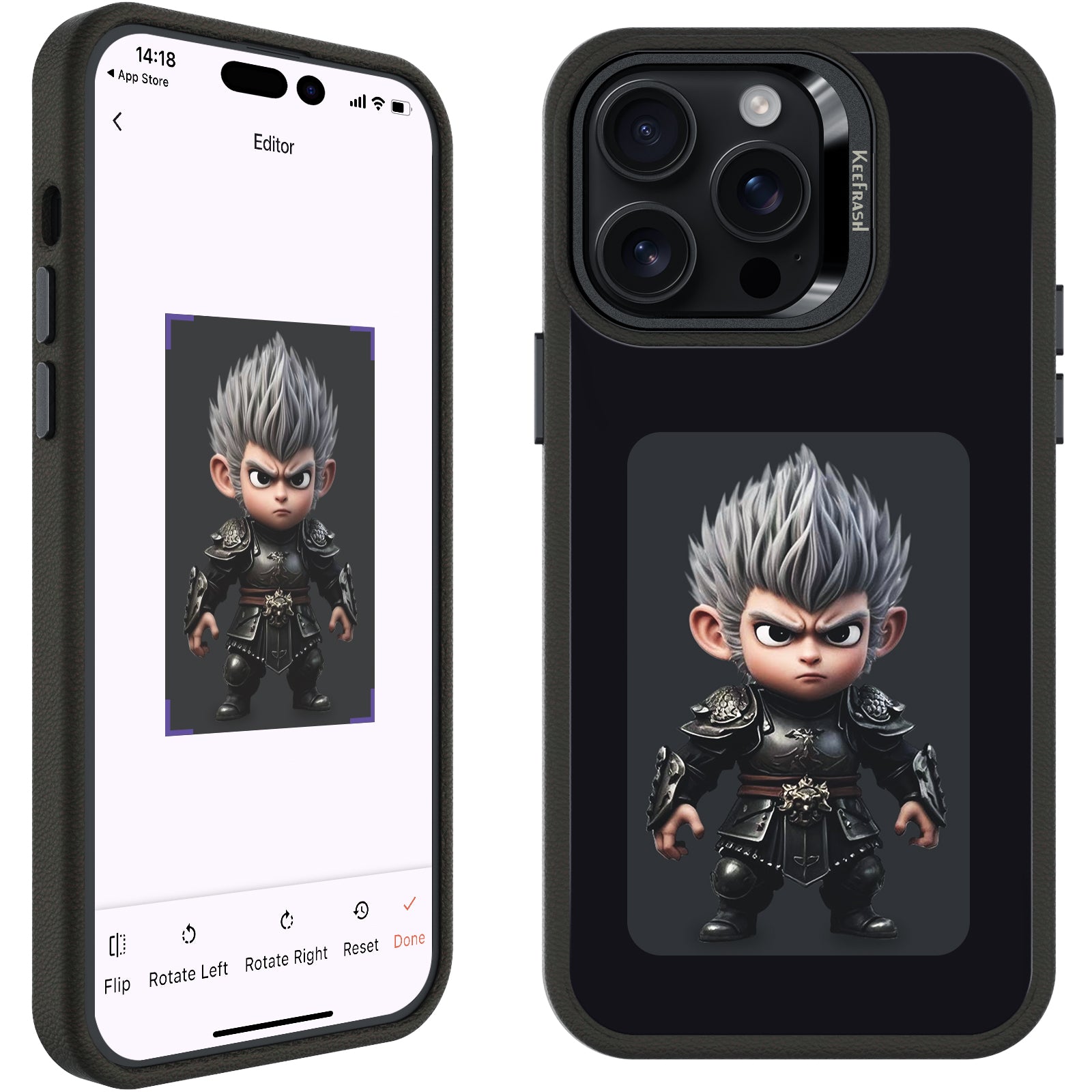 電子ペーパー スマホケース｜写真を着せ替え・電池不要・NFC｜Keefrash